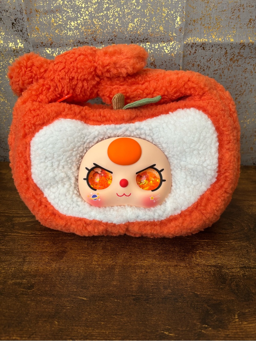 Baby Three Baby Fruit Handbag in Candy Apple with Custom Face